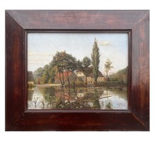 Ölgemälde auf Leinwand Rahnsdorfer Mühle signiert Albert Sturm 1892