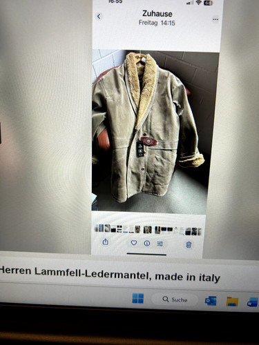 Herren lammfell ledermantel - herren, lammfell-ledermantel