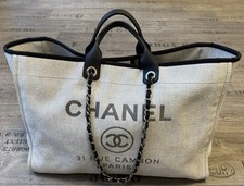 CHANEL Deauville Tote Bag –
