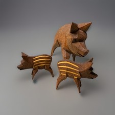 Handgeschnitzte Wildschwein