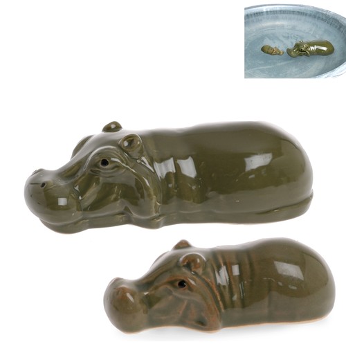 Flusspferd 2er set aus - flusspferd,