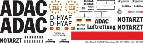 Decal 351 eurocopter h145 - 351,