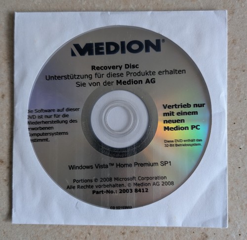 Medion recovery disc microsoft - recovery,