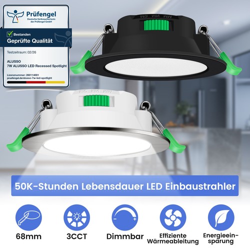 Led einbaustrahler 68mm 7w - 68mm,