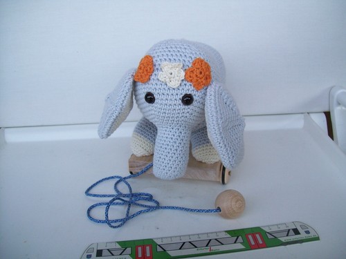 Süßer gehäkelter elefant - süßer,