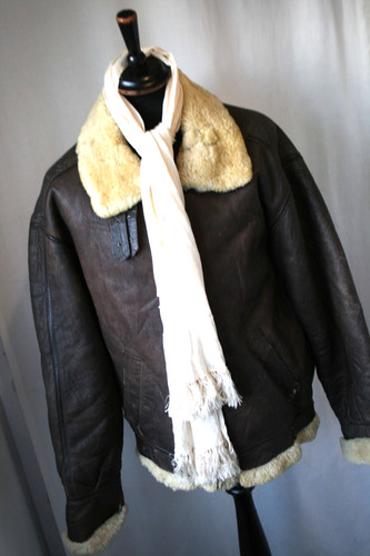 Vintage aviation shearling - vintage, b-3