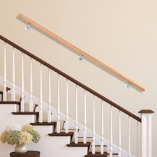 Buche Handlauf Geländer 50-200cm bis 2 Meter Hauseingang Stange Wand