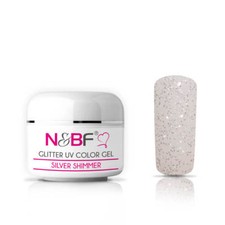 UV Glitzer Farbgel 5ml Silver