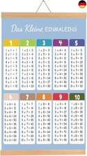 1x1 Lernen Poster, Einmaleins Trainer für Kinder, Einmaleins Tabelle zum 