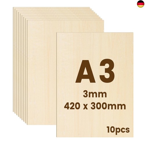 10pcs sperrholzplatte 3mm - 10pcs,