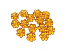 Glasperlen 10 Blumen flach 13