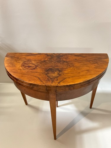 Biedermeier demi lune nussbaum - biedermeier,