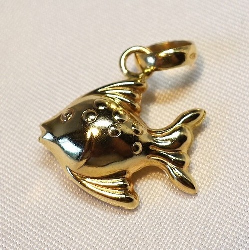 Fisch anhänger 585 gold - fisch,