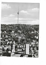 R514 AK Stuttgart Fernsehturm  gelaufen 1956