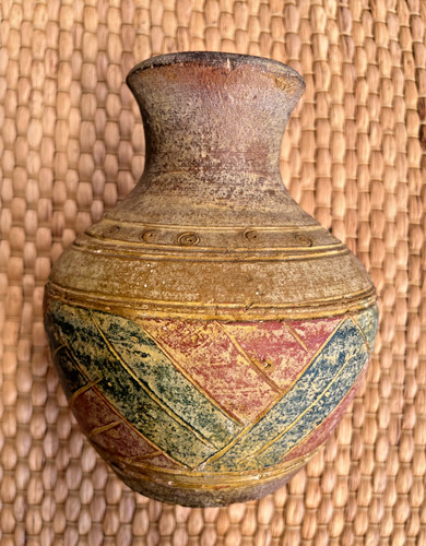 Vintage keramik vase - vase, rot