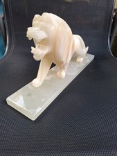 Onyx-Löwenfigur, Maße 32x10x16
