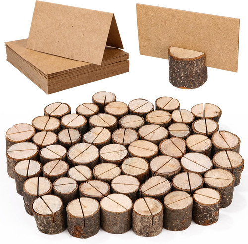 Zylindrische kartenhalter holz - zylindrische,