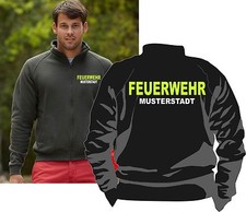 Vereinsjacke Feuerwehrjacke FFW Jugend Feuerwehr Stadtname Neongelb Shirt 8