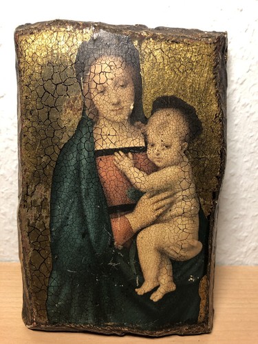 Alte ikone auf holz madonna - holz, "madonna