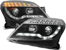 Scheinwerfer Set mit TFL Optik für Opel Astra H BJ 03/04-10 Klar Schwarz LED Bli