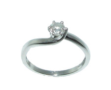 Damen 9Ct Weißgold Diamant