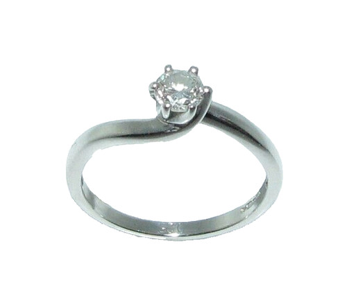 Damen 9ct weißgold diamant - 9ct,