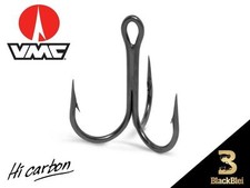 VMC Drillinge 8650 BK schwarz, 1 x Stark, für Stinger und Vorfächer  (1203)