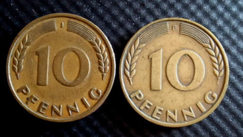 Brd pfennig 1950 10 - brd,