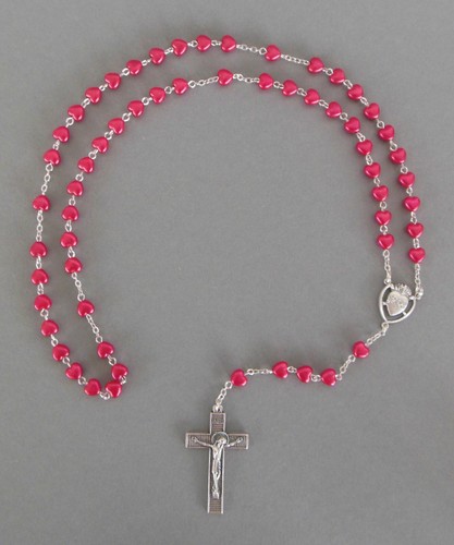 Rosenkranz rote schimmernde