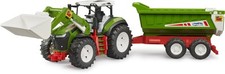 Bruder Spielfahrzeug Roadmax Traktor mit Frontlader und Kippanhänger 03452