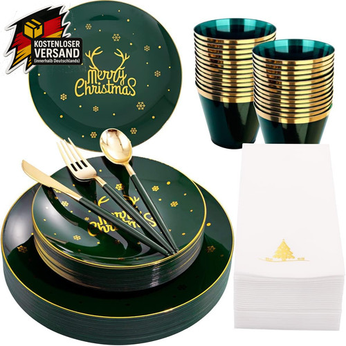 Weihnachtsgeschirr set für - weihnachtsgeschirr, 25