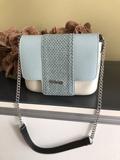 O Bag Schultertasche in Pastell Blau/Beige Tönen!