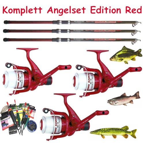 Komplett angelset edition red - angelset,