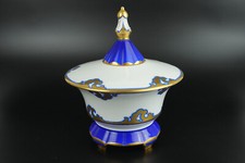 XL Porzellan Deckeldose Hertel-Jacob Rehau Bavaria handbemalt