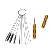 11-tlg Airbrush Reinigungsbürsten Set | Düsennadeln Reinigung für Spritzpistole