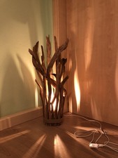 Treibholz Lampe 89cm natur Leuchte Stehlampe Unikat Loft LED E14 Ast Natur Deko