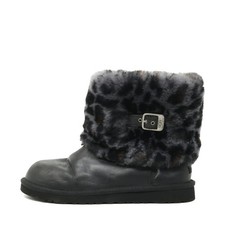 UGG Damen 1003727 Stiefel schwarz Leder Mittel Rutschhemmend Classic EU 36