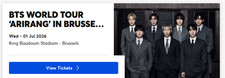 4x BTS VIP Tickets Brüssel /