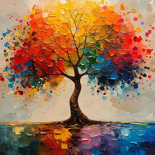 Leinwandbild baum des lebens - des,