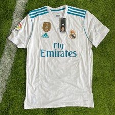 Neu mit Etikett Real Madrid Fußballtrikot Trikot 2017/18 Heim Ronaldo #7 Größe Large
