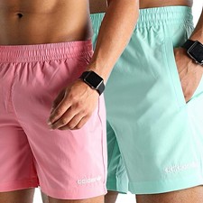 adidas Herren Badeshorts Originals Board Shorts Badehose Rosa Mint S M L XL XXL