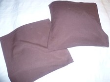 Kissenbezug 1x 50x50  cm Kissenhülle Sofakissen dunkel braun