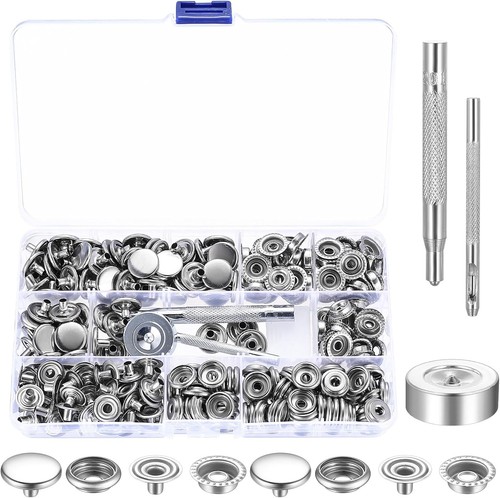 300 pcs 15mm druckknopf metall - pcs,