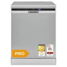 Exquisit PRO Geschirrspüler, Unterbaufähig,14 Maßgedecke, GSP56314-030C silber