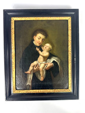 Antikes Ölgemälde Heiliger