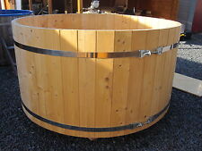 Badebottich 1,6 m Badefass Wasserbottich Badezuber Holz Wasserfass Fass Holzfass