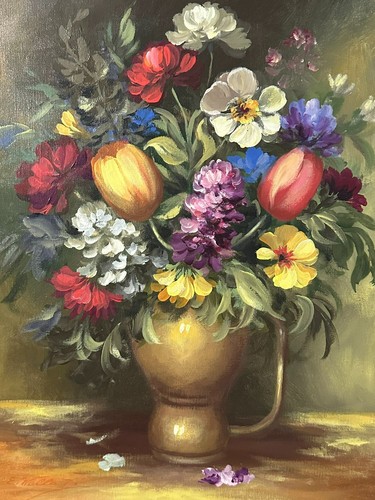 ölgemälde blumen vase - ÖlgemÄlde,