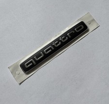 Original Audi Quattro Emblem Schriftzug schwarz Schriftzug Logo Zeichen