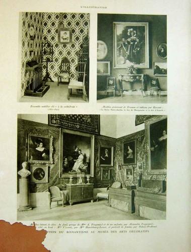 Original old vintage print - old,