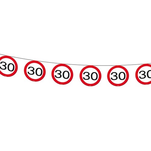 Wimpelgirlande 30er geburtstag - wimpelgirlande,
